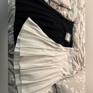 Chic Black and White A-Line Skirt
